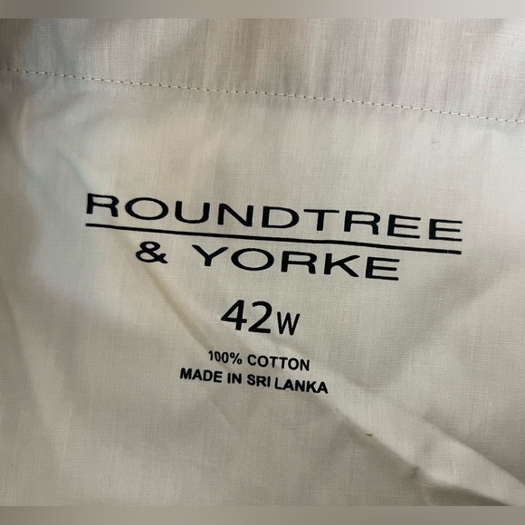 NWT ROUNDTREE & YORKE CASUALS CARGO SHORTS TAN ELASTIC WAIST 42 T1 - Picture 7 of 11